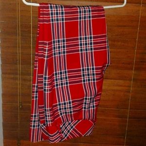 Tommy Hilfiger Red and Navy Plaid Pants Super Cute